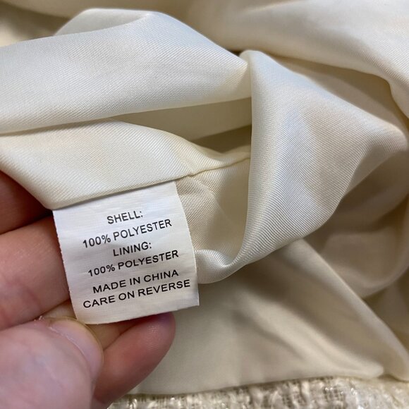 Fresh Twist White Tweed Skirt Size XL - Picture 5 of 7